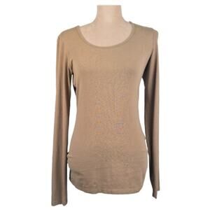 Peruvian Connection Layering Tee Long Sleeve brown size small